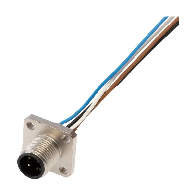 binder Female 4 Way M12 to Unterminated Free End Sensor Actuator Cable 250V, 200mm Length, Polyamide Jacket 09-3433-00-04