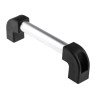 RS PRO Silver Aluminium Bridge Handle 77 mm Height, 30 mm Width, 274 mm Length 702-7825