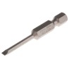 Wiha Screwdriver Bit Slotted Drive, E 6.3 (1/4 in) Tip, Chrome Vanadium Steel, 50 mm Overall Length 01790