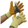 Polyco Healthline Matrix Yellow Latex Work Gloves Size 10, Cotton Polyester Lining, 24 Gloves per Pack 504-MAT