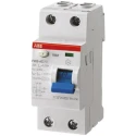 ABB Residual Current Circuit Breaker 63A 2-Pole 300 mA Type A 0.3 A 400V ac F200 Series 2CSF202101R3630 F202 A-63/0,3