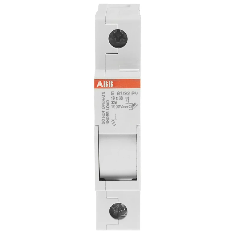 ABB Fuse Switch Disconnector, 1-Pole, 32A, DIN Rail Mount, E 90 PV Series 2CSM204713R1801 E 91/32 PV