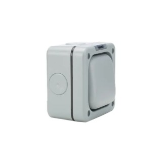 MK Electric Grey 1 Way 1 Gang Flush Mount Light Switch 250V 10A Polycarbonate Masterseal K56400GRY