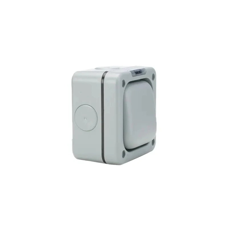 MK Electric Grey 1 Way 1 Gang Flush Mount Light Switch 250V 10A Polycarbonate Masterseal K56400GRY