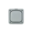 MK Electric Grey 1 Way 1 Gang Flush Mount Light Switch 250V 10A Polycarbonate Masterseal K56400GRY