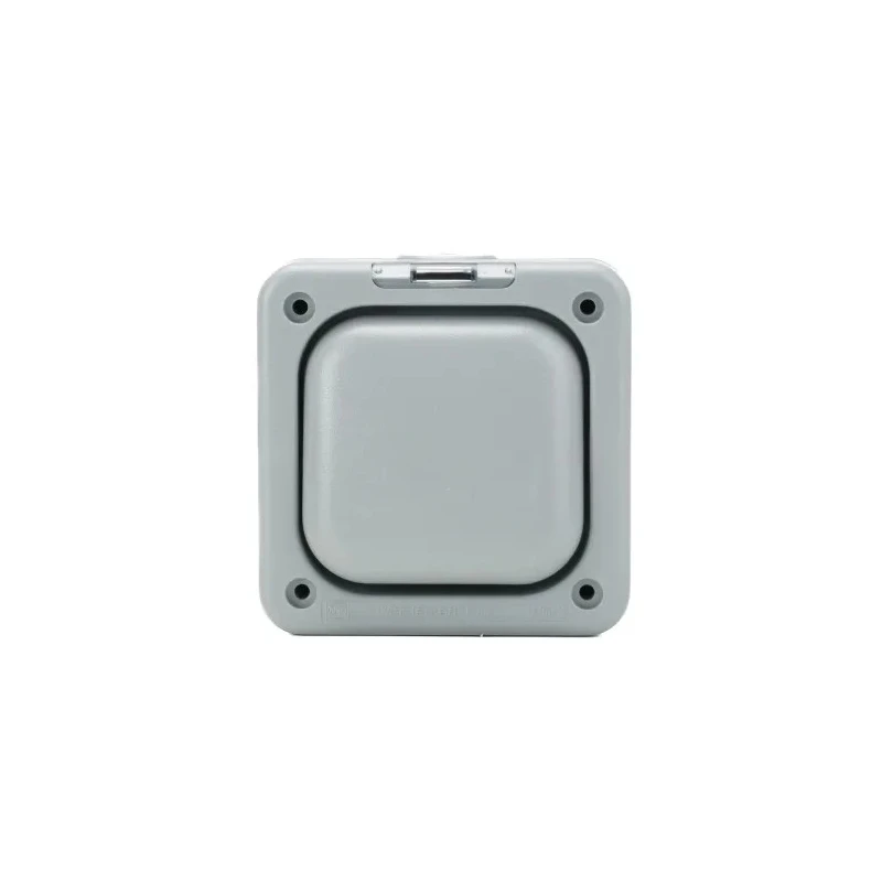 MK Electric Grey 1 Way 1 Gang Flush Mount Light Switch 250V 10A Polycarbonate Masterseal K56400GRY