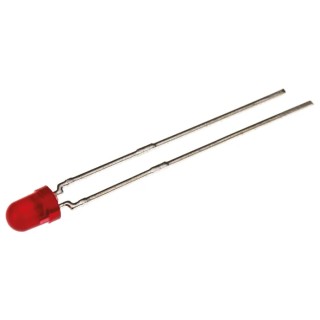 Vishay Red LED 3 mm (T-1) Through Hole 2 V Forward Voltage 30 mA Maximum Forward Current TLHR4400