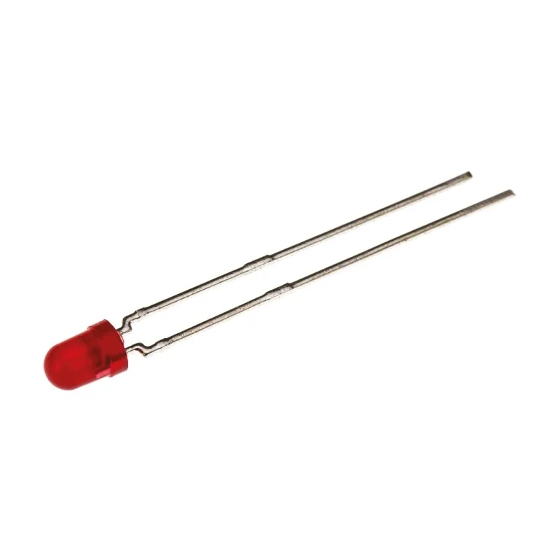 Vishay Red LED 3 mm (T-1) Through Hole 2 V Forward Voltage 30 mA Maximum Forward Current TLHR4400