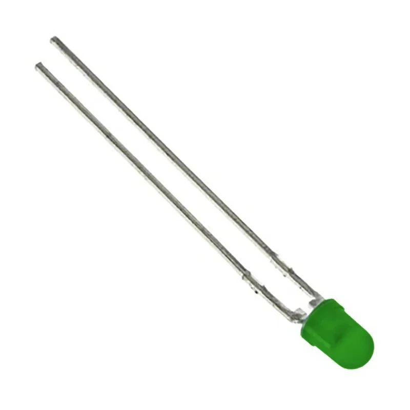 Vishay 3 V Green LED 3 mm (T-1) Through Hole Diffused Round Lens TLHG4401