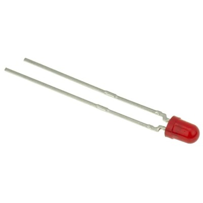 Vishay 3 V Red 3 mm (T-1) Diffused Round Lens Through Hole LED TLHR4405