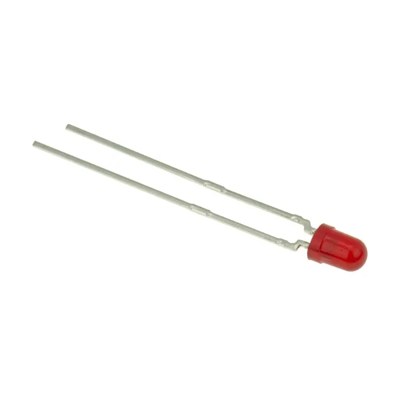 Vishay 3 V Red 3 mm (T-1) Diffused Round Lens Through Hole LED TLHR4405