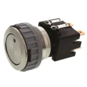 Schurter Illuminated Push Button Switch, Latching, Panel Mount, 22 mm Cutout, DPDT, Red LED, IP00/IP64, 30V 1241.6833.1121000