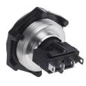 Bulgin MP Series Push Button Switch, Momentary, Panel Mount, 27.7 mm Cutout, SPDT, IP68, 250 V AC MP0050/2