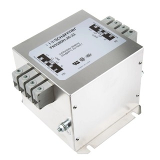 Schaffner EMI Filter 25 A 520V AC 60Hz Chassis Mount Terminal Block 3 Phase FN3280