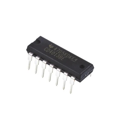 Texas Instruments 2 Flip Flop IC 4000 Series, 14-Pin PDIP, 3-18V Operating Voltage, 24MHz Clock Frequency CD4013BE