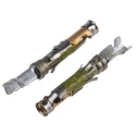 TE Connectivity Type III Series Female Crimp Terminal 13A Current, 24 AWG Min, 20 AWG Max, Brass Contact with Gold 66105-3