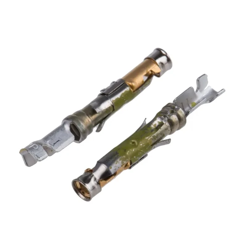 TE Connectivity Type III Series Female Crimp Terminal 13A Current, 24 AWG Min, 20 AWG Max, Brass Contact with Gold 66105-3