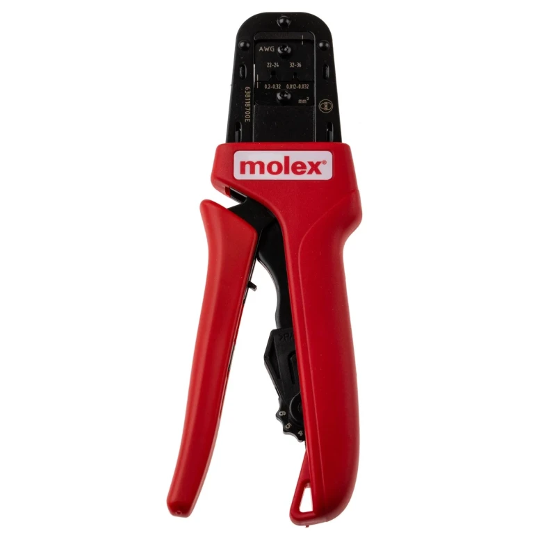 Molex Ratcheting Hand Crimping Tool 22-24 AWG and 32-36 AWG, Hand Operation, RoHS Certified, Sweden Origin 63811-8700