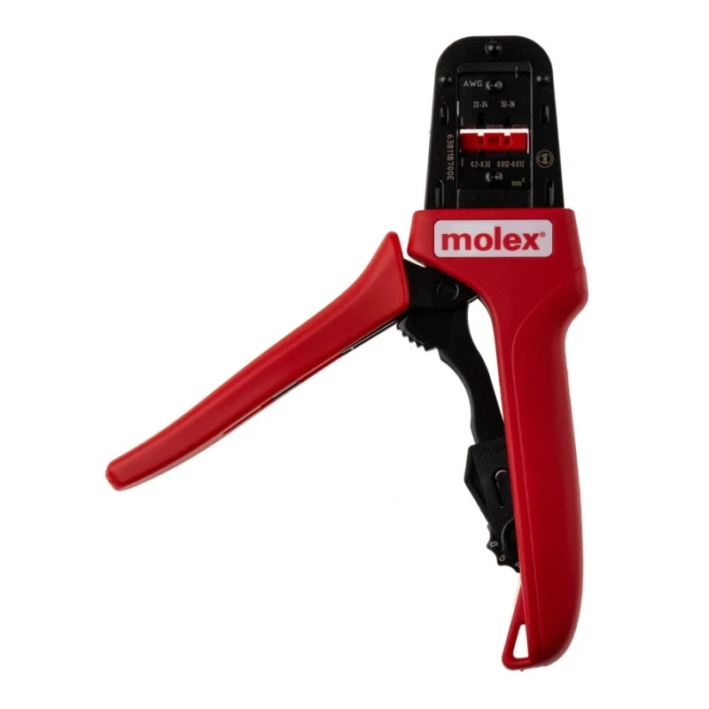 Molex Ratcheting Hand Crimping Tool 22-24 AWG and 32-36 AWG, Hand Operation, RoHS Certified, Sweden Origin 63811-8700