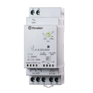 Finder Timer Light Switch 230V AC Single Channel SPDT Contact Configuration 11.41.8.230.0000