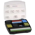 HellermannTyton Heat Shrink Tubing 35mm Length 3:1 Shrink Ratio Cross Linked 380-03005 SHRINKIT 321 UNIVERSAL BASIC-PO-X-MIX