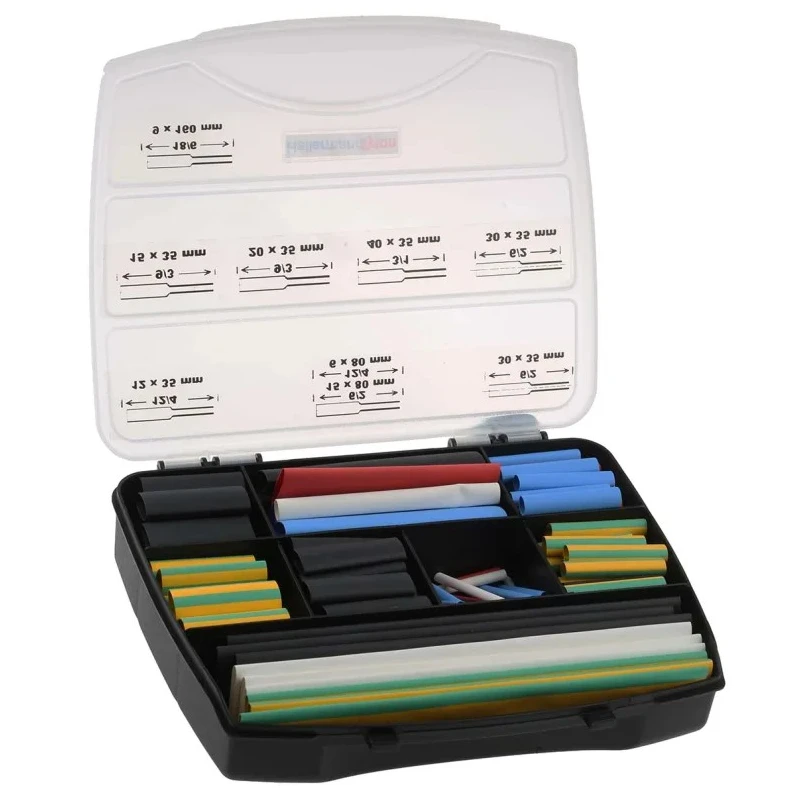 HellermannTyton Heat Shrink Tubing 35mm Length 3:1 Shrink Ratio Cross Linked 380-03005 SHRINKIT 321 UNIVERSAL BASIC-PO-X-MIX