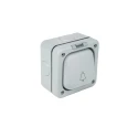MK Electric Grey 2 Way Push Button Light Switch 1 Gang, Polycarbonate, IP65, 10A, Masterseal K56407GRY