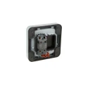 MK Electric Grey 2 Way Push Button Light Switch 1 Gang, Polycarbonate, IP65, 10A, Masterseal K56407GRY