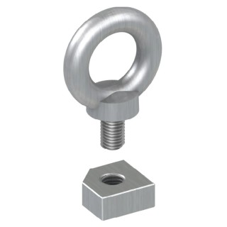 Schneider Electric Steel Eye Bolt M12 Thread 29 mm Galvanised 340 kg Load NSYSMEB