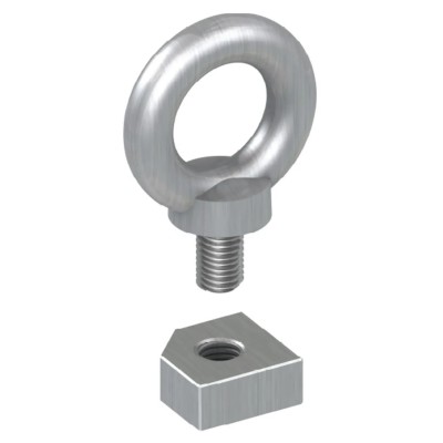 Schneider Electric Steel Eye Bolt M12 Thread 29 mm Galvanised 340 kg Load NSYSMEB