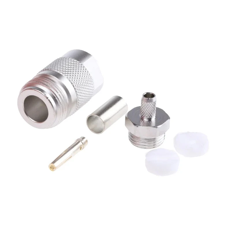 Telegartner N Series Coaxial Connector Cable Female N Connector, 50 Ω, Straight Body, Solder Termination J01021H0097