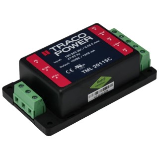 TRACOPOWER TML 20115C Switching Power Supply 15V DC 20W Chassis Mount 90-264V AC 1.34A Output 155g Taiwan
