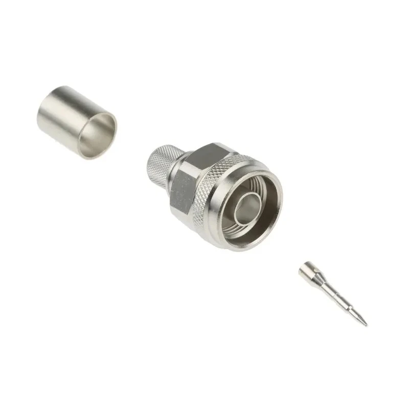Telegartner N Series Coaxial Connector Cable Male N Connector, 50 Ω Impedance, Straight Body Crimp J01020A0127