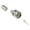 Telegartner N Series Coaxial Connector Cable Male N Connector, 50 Ω Impedance, Straight Body Crimp J01020A0127