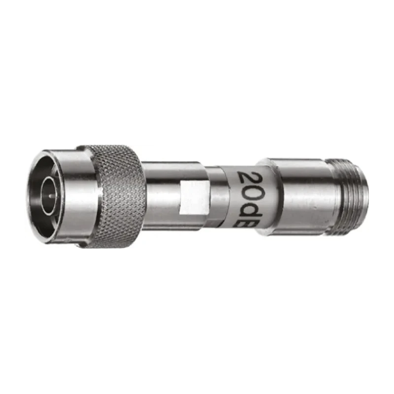 Telegartner RF Attenuator Straight 3 dB N Plug to N Socket 50Ω 1GHz Gold Plated J01026A0006