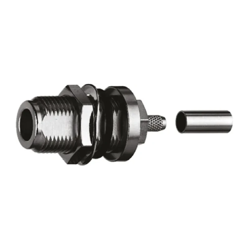 Telegartner N Series Panel Mount Female N Coaxial Connector 50 Ω Straight Body Solder J01021H0089