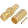 Telegartner SMA Series Coaxial Connector Cable Female SMA, 50 Ω, Straight Body Crimp J01151A0491