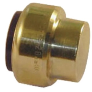 Pegler Yorkshire Brass Pipe Fitting Compression End Stop Female BSP 22 mm to Female Metric 22 mm 65874