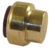 Pegler Yorkshire Brass Pipe Fitting Compression End Stop Female BSP 22 mm to Female Metric 22 mm 65874
