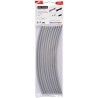 HellermannTyton Heat Shrink Tubing Grey 6 mm Sleeve Diameter x 200 mm Length 3:1 Shrink 308-30613 HIS-3-BAG-6/2-PO-X-GY