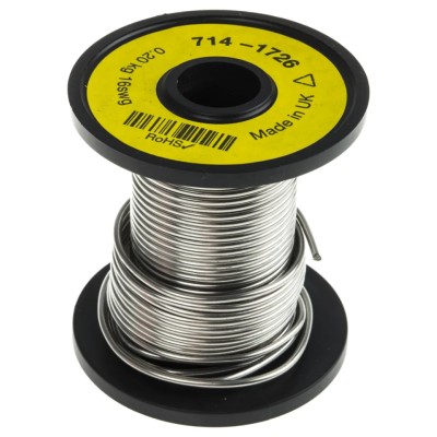 RS PRO Silver Nickel Chrome Resistance Wire 11.5m, 1.63mm Diameter, Max Operating Temp 1150°C 714-1726