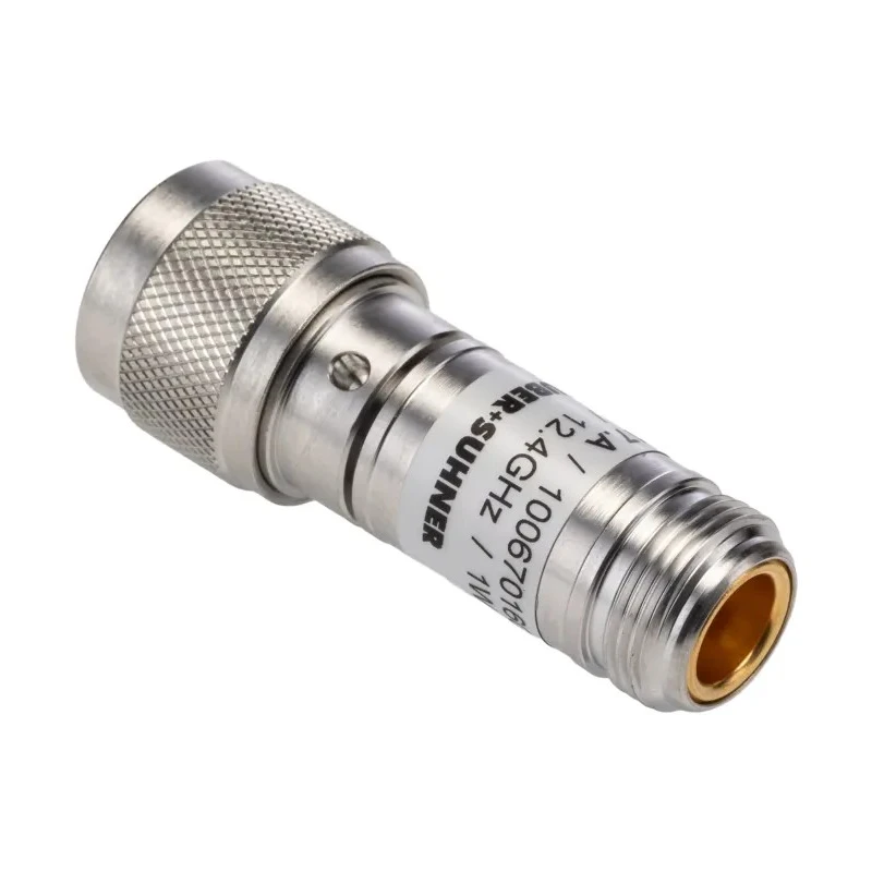 Huber+Suhner RF Attenuator Straight Type N Male to Type N Female 0.8 dB Attenuation 4–12.4 GHz 6820.17.A