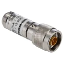 Huber+Suhner RF Attenuator Straight Type N Male to Type N Female 0.8 dB Attenuation 4–12.4 GHz 6820.17.A