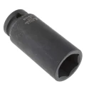 Bahco 24 mm 1/2 in Drive Impact Socket, Hexagon Alloy Steel, Phosphate Finish, 78mm Length K7806M-24