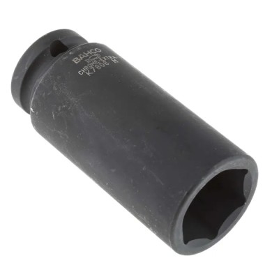 Bahco 24 mm 1/2 in Drive Impact Socket, Hexagon Alloy Steel, Phosphate Finish, 78mm Length K7806M-24
