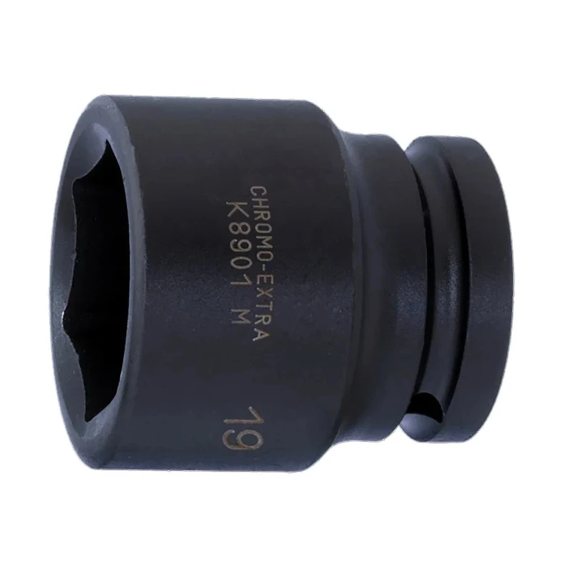 Bahco Impact Socket 55 mm Hexagon Socket Size 19.05 mm Drive Square Drive, Black Finish K8901M-55