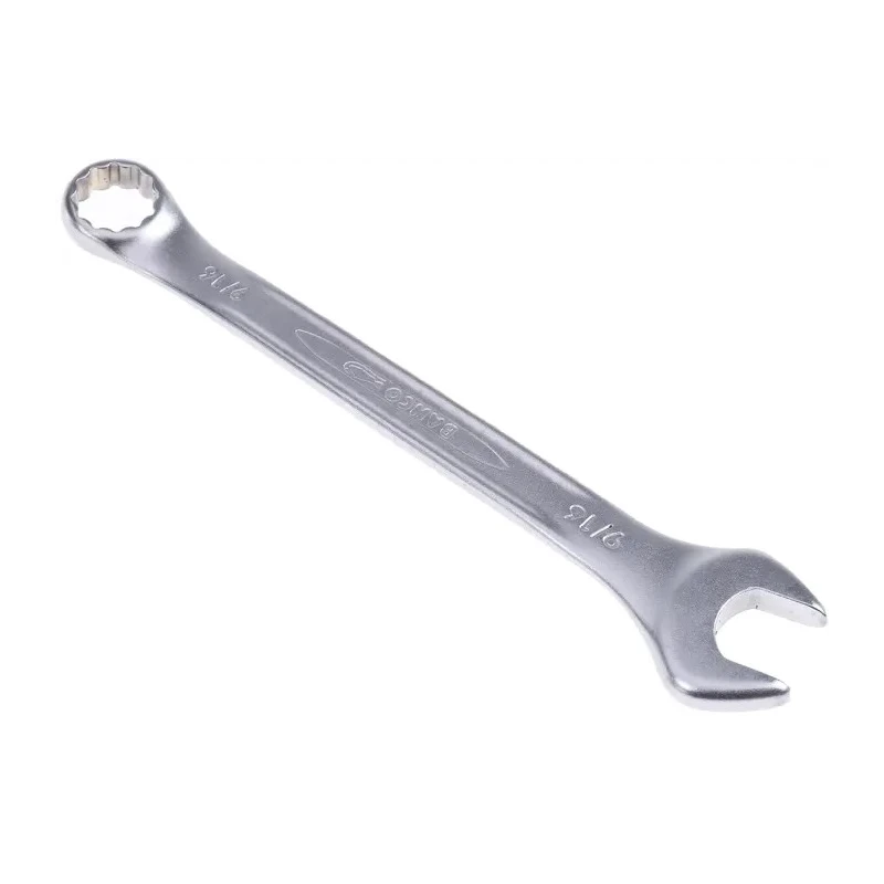 Bahco Combination Spanner 9/16 in, 177mm Overall Length, Alloy Steel, Chrome Finish, Offset Head 15° 111Z-9/16