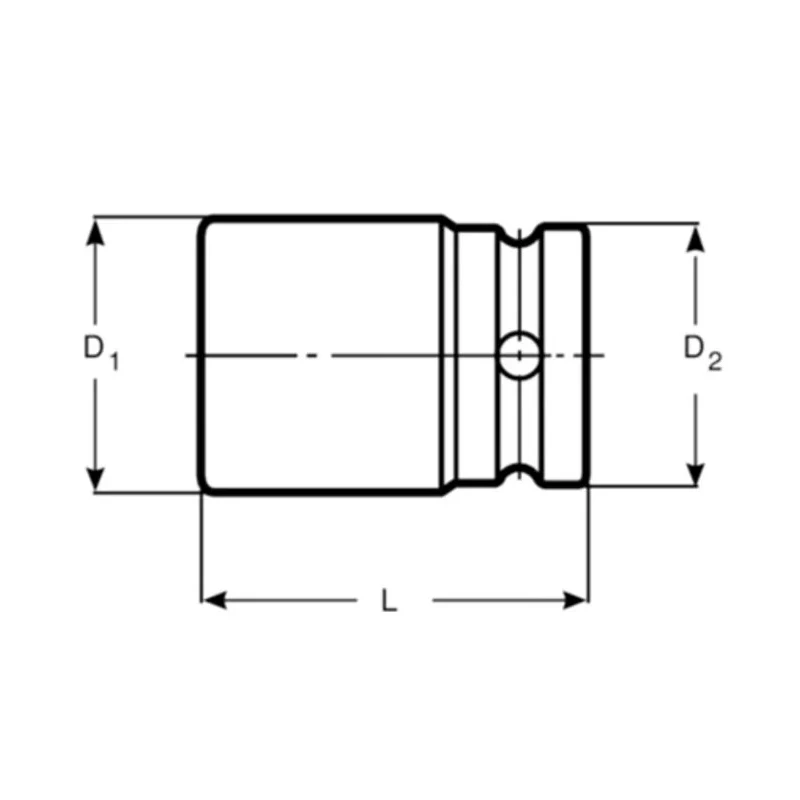 Bahco 41 mm 19.05 mm Drive Heavy-Duty Alloy Steel Impact Socket, 100mm Length K8906M-41