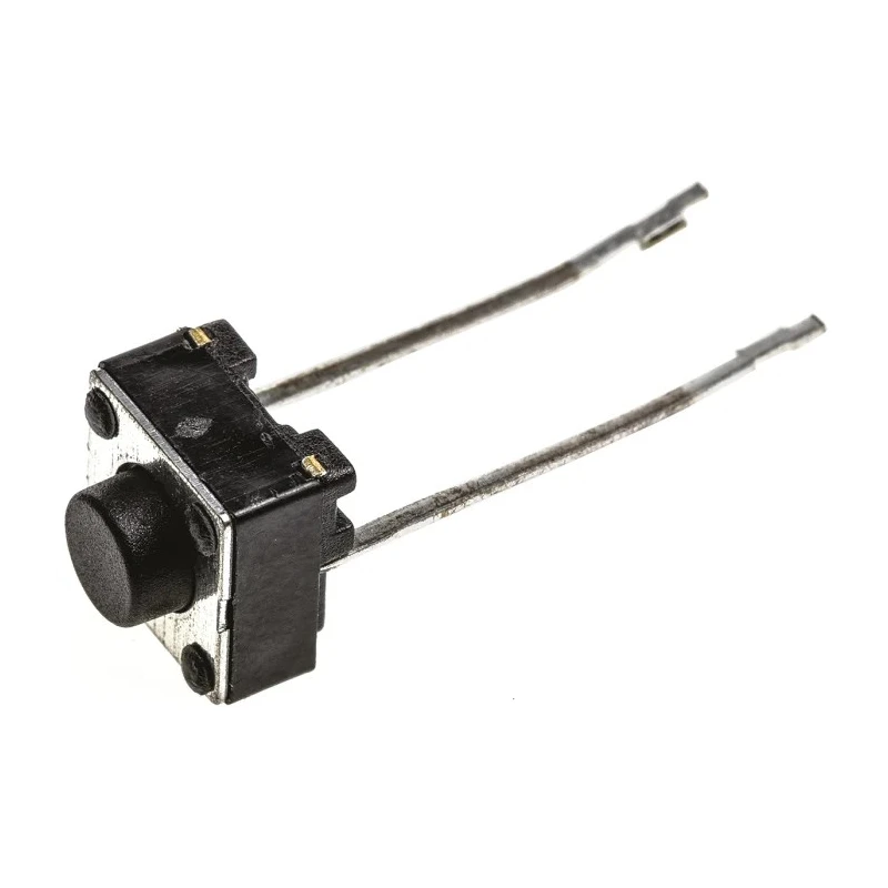 TE Connectivity Black Tactile Switch Button 1.4 mm SPST 50mA 24V dc Surface FSM4JRT