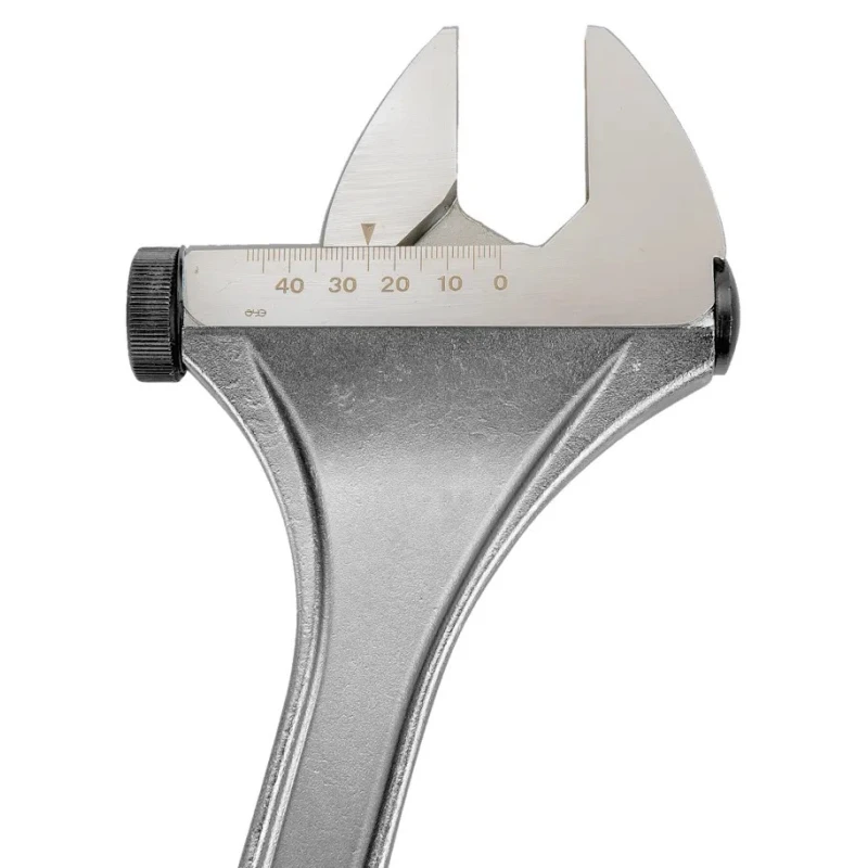 Bahco Adjustable Spanner with 62 mm Jaw Capacity, 500mm Overall Length, Alloy Steel Chrome Finish 96C